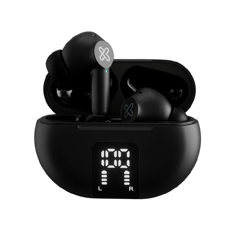 Audifono Klipx Kte-755Bk Negro Inalámbrico 22Hrs