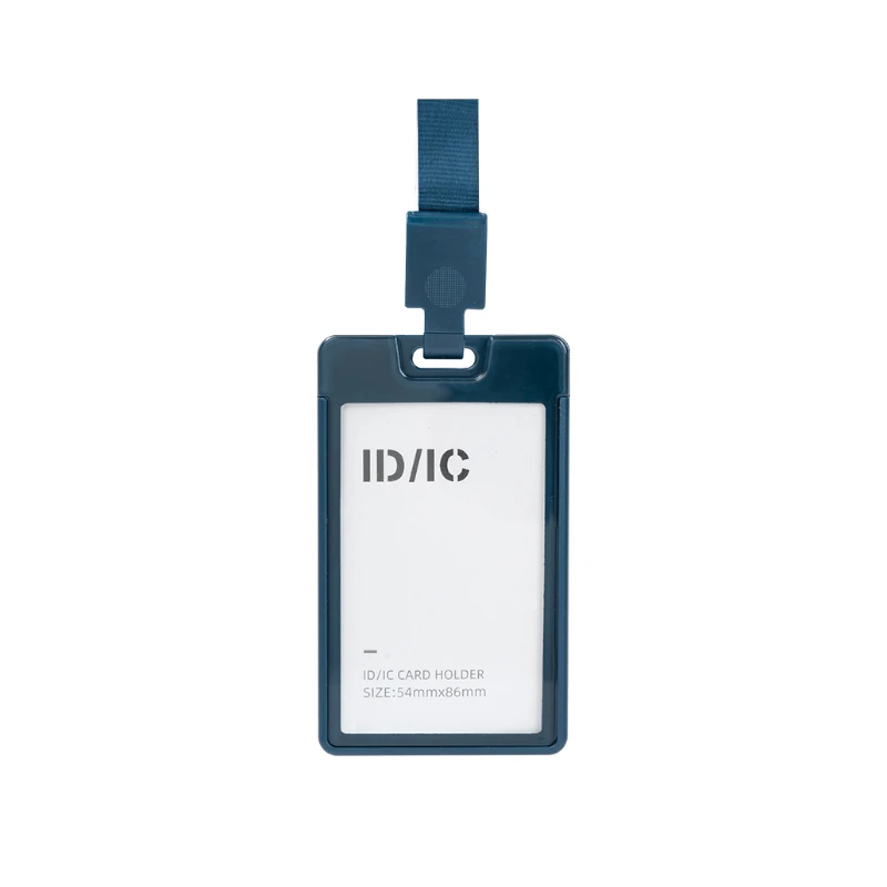 Porta Carnet Plastico Deli  Vertical Con Cordon  Surtido