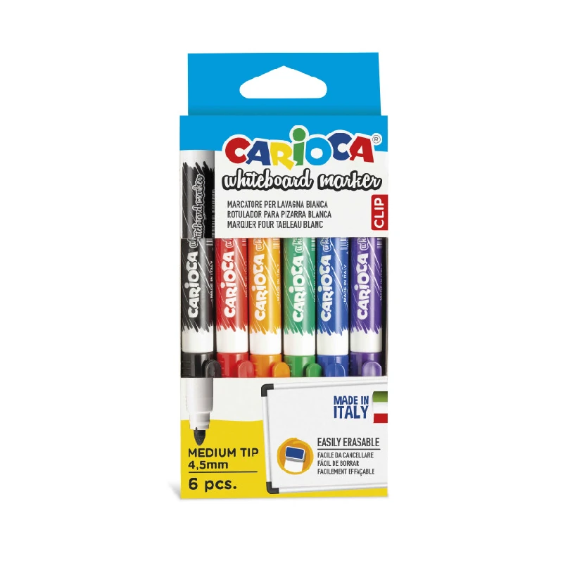 Marcador Para Pizarra Carioca Paquete 6 Colores Surtidos