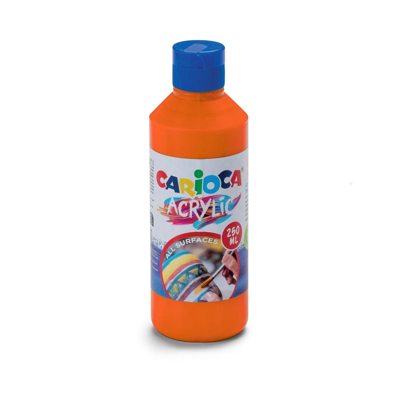 Tempera Acrilica Carioca 250Ml Naranja