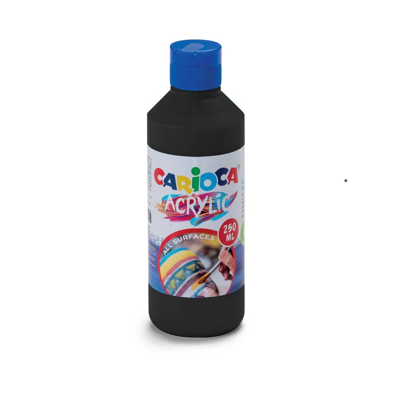 Tempera Acrilica Carioca 250Ml Negro