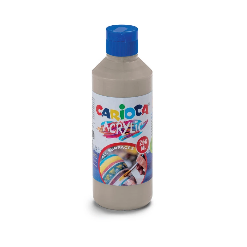Tempera Acrilica Carioca 250Ml Plata