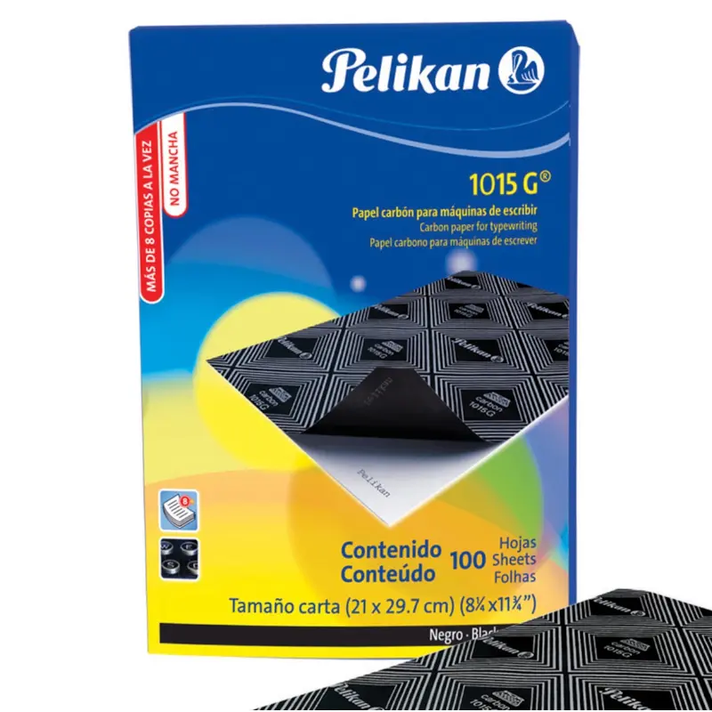 Papel Carbon Tamaño Carta Negro 1022G Pelikan