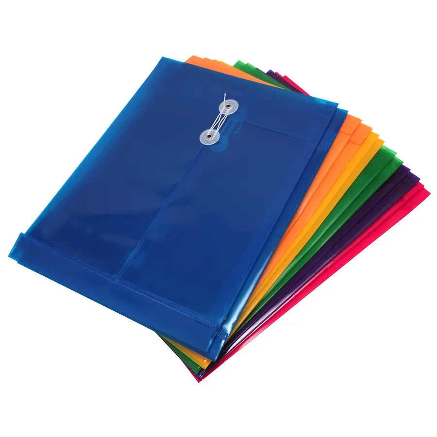 Sobre Plastico Tamaño Oficio Con Cordon Vertical 120Fcv Barrilito