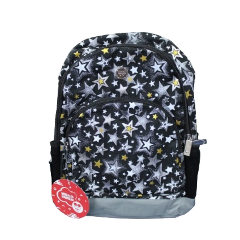 Mochila 16  Joy Estrellas Con Llavero Y Bolsillo Laptop