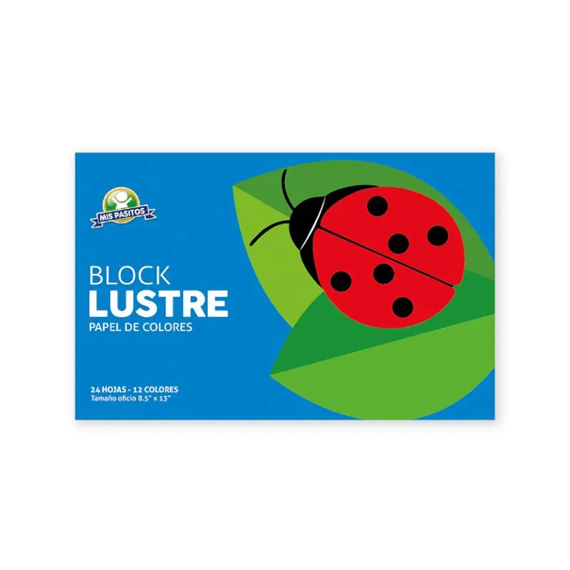 Block Tamaño Oficio Papel Lustre 24 Hojas Surt Mis Pasitos