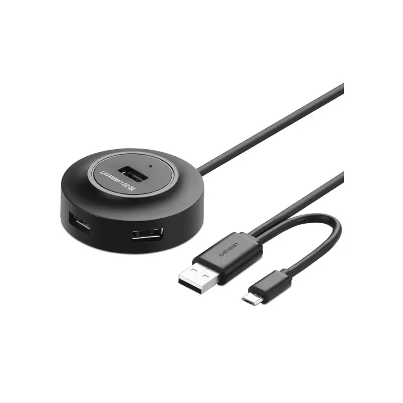 Hub Usb 2.0 4 Puertos 1M Negro Cr106 Ugreen