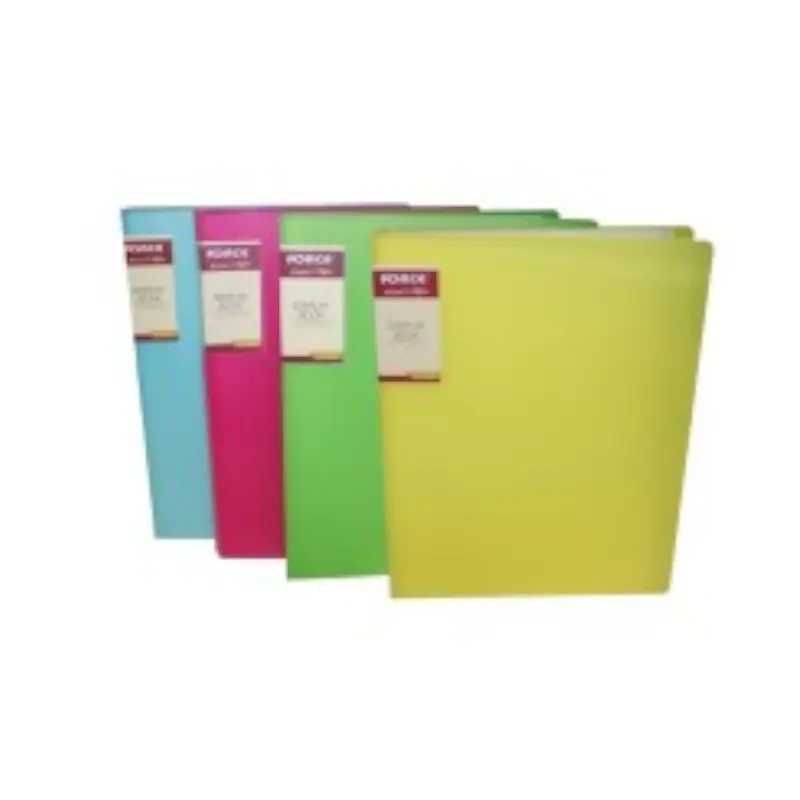 Folder Plastico Tamaño Carta Con 40Hjs Protectoras Surtido Force Fc-40B