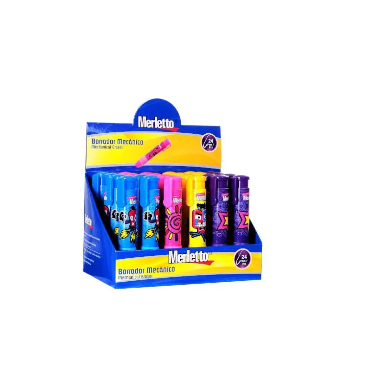 Borrador Merletto Tipo Lapiz Retractil Surtido