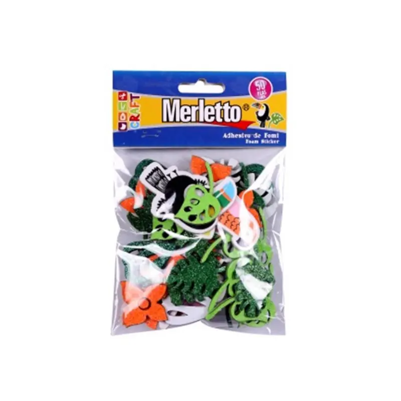Foamy Adhesivo Tropical Paquete50 Merletto