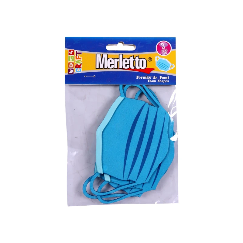 Foamy Figura Mascarilla Paquete3 Covid Merletto