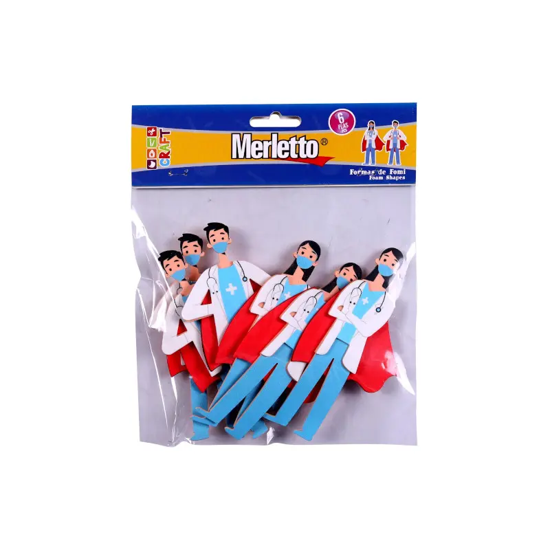 Foamy Figura Super Doctor Paquete6 Covid Merletto