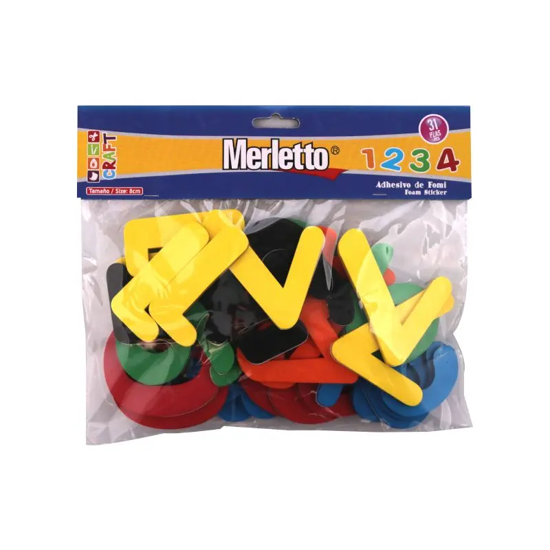 Foamy Adhesivo Numeros Surtido Paquete31 Merletto