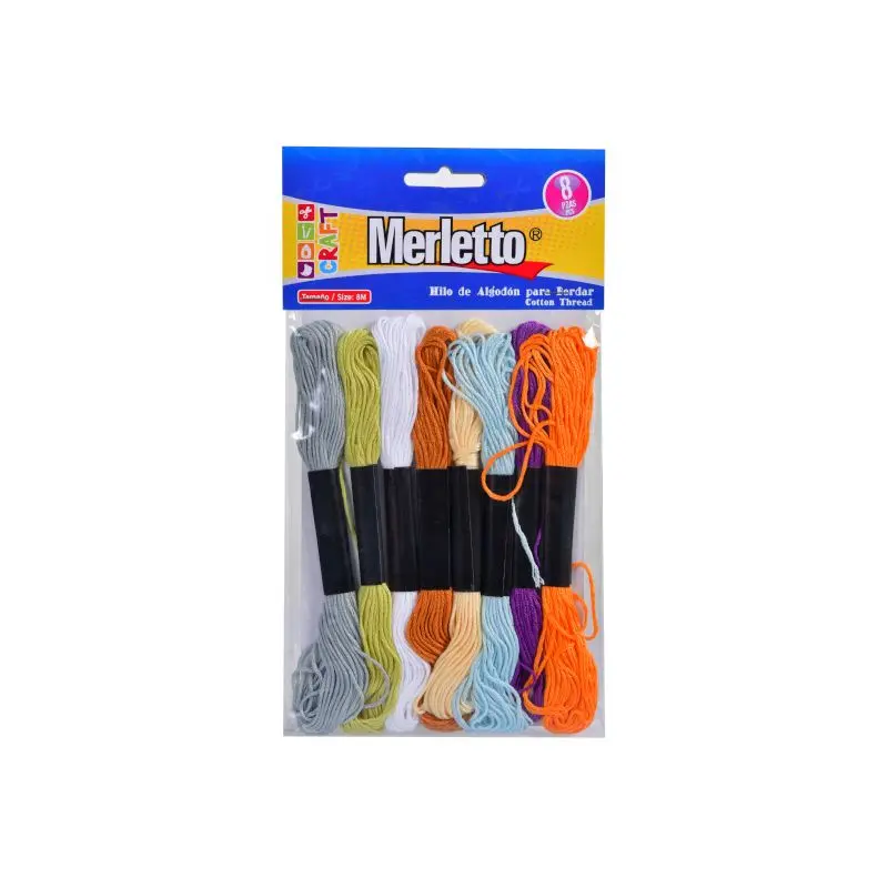 Madeja Merletto Paquete 8 Colores Surtido 63457