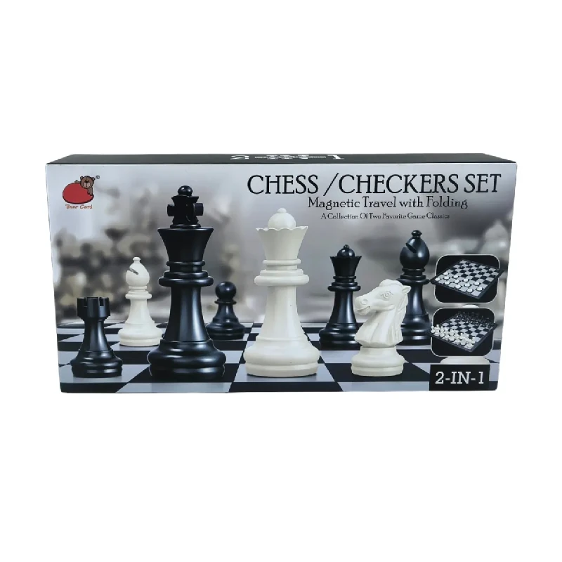 Juego De Mesa Ajedrez 2En1