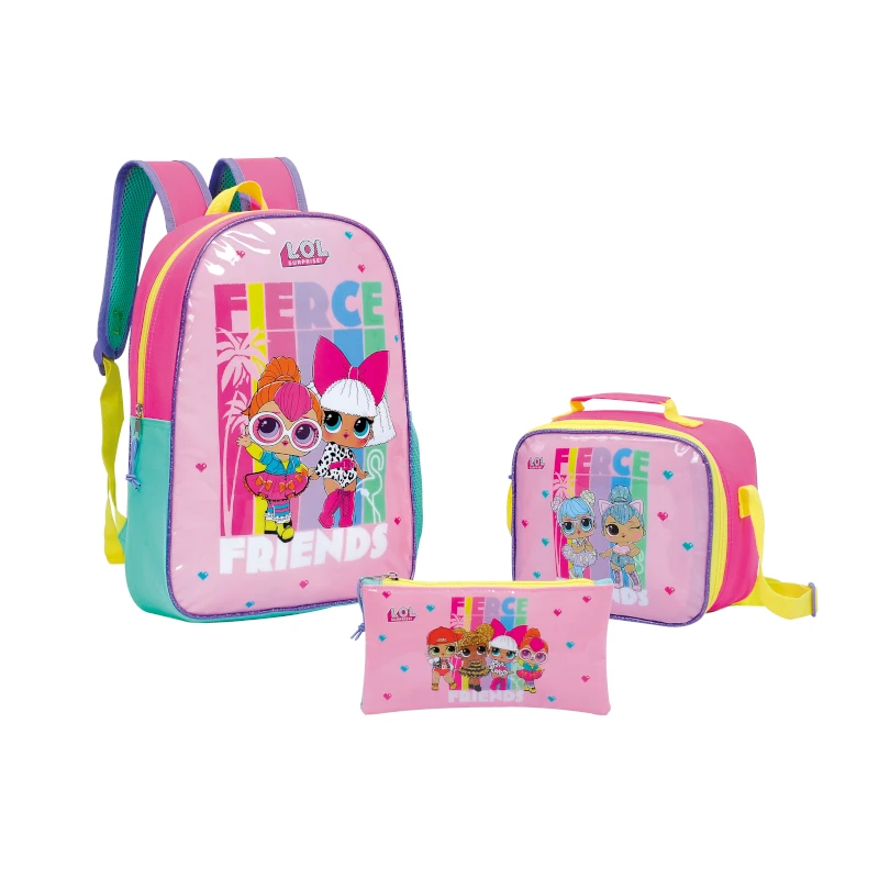 Mochila Lol Surprise Lonchera Y Lapicero