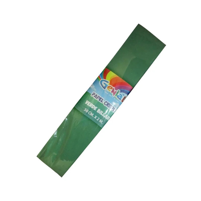 Papel Crepe Verde Billar