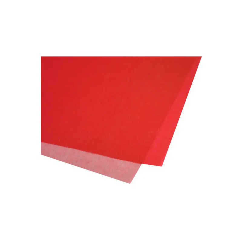 Papel China Fluorecente Paquete100 Rojo  20 X26