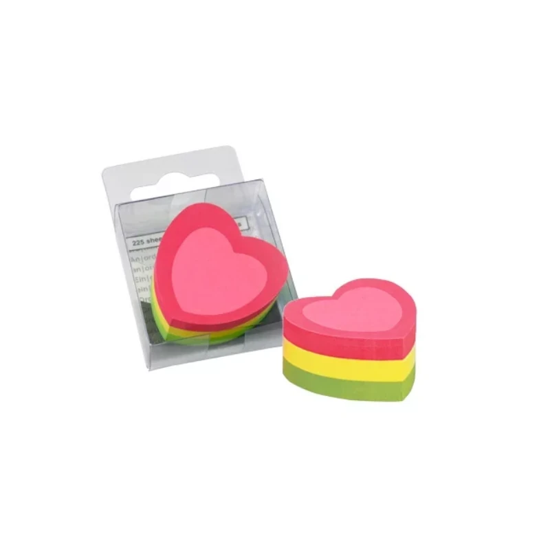 Nota Adhesiva Infonote 2X2 Figura de Corazon 5840-39 225 Hjs