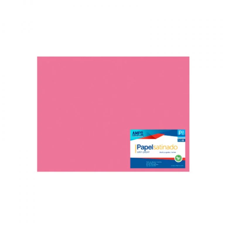 Papel Lustre Rosado Oscuro 58X63.5Cm