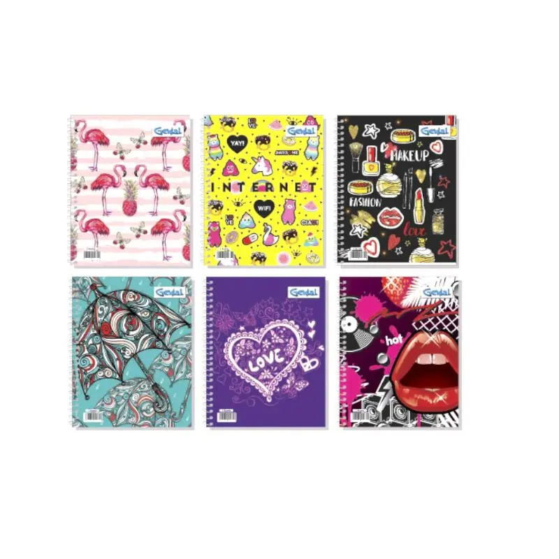 Cuaderno #3 3 Materias Genial Diseños Femeninos
