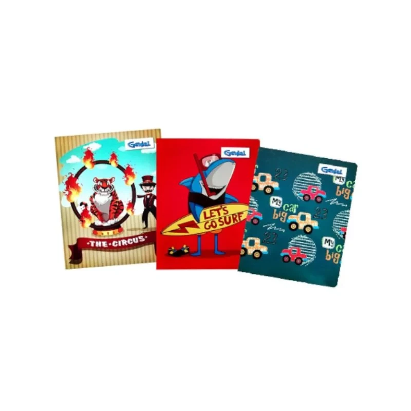 Cuaderno Unico Corto 200 Pag Genial Diseños Niño