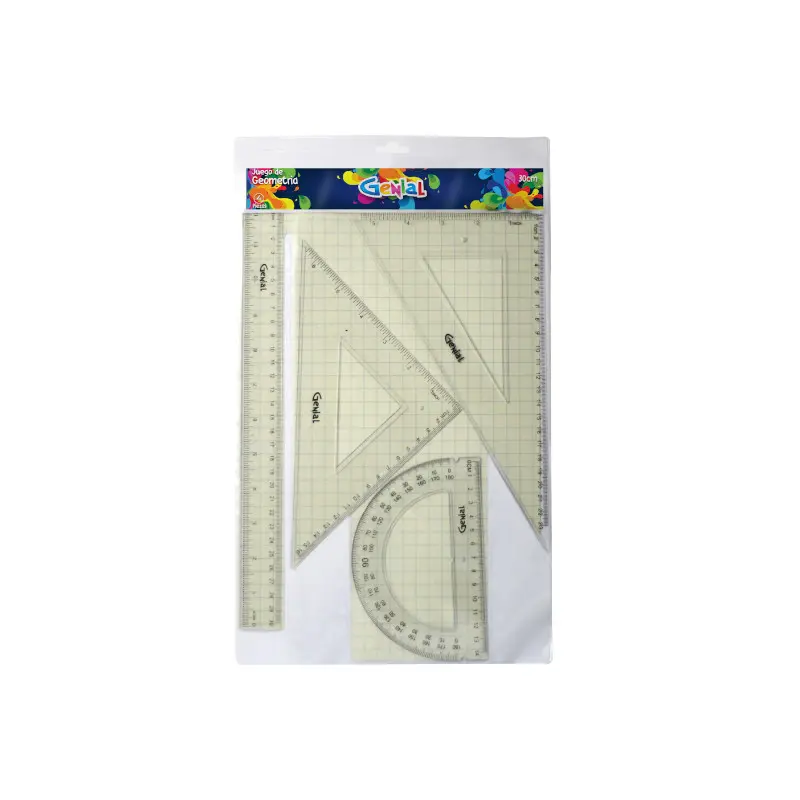 Juego Geometria Mediano 30cm 4pzs Genial