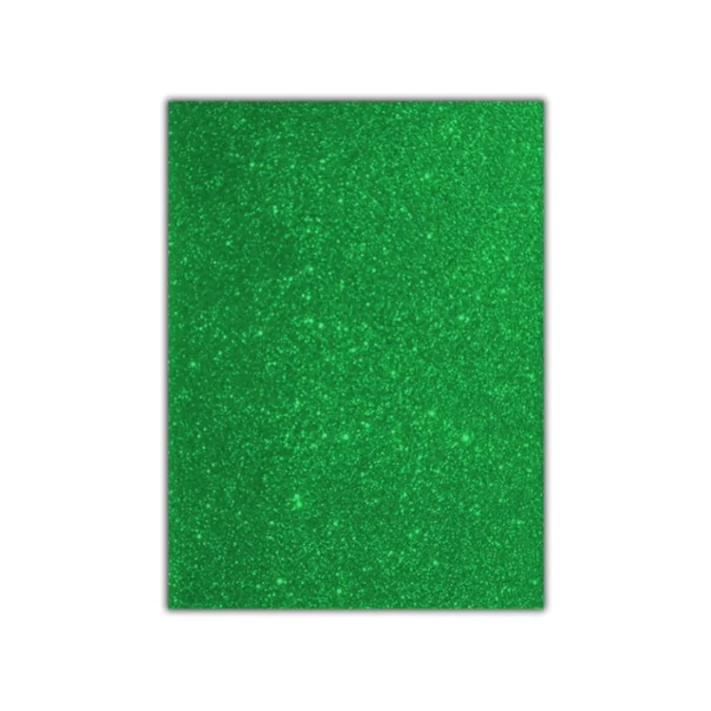 Foamy Pliego Escarchada Verde Manzana Paquete10