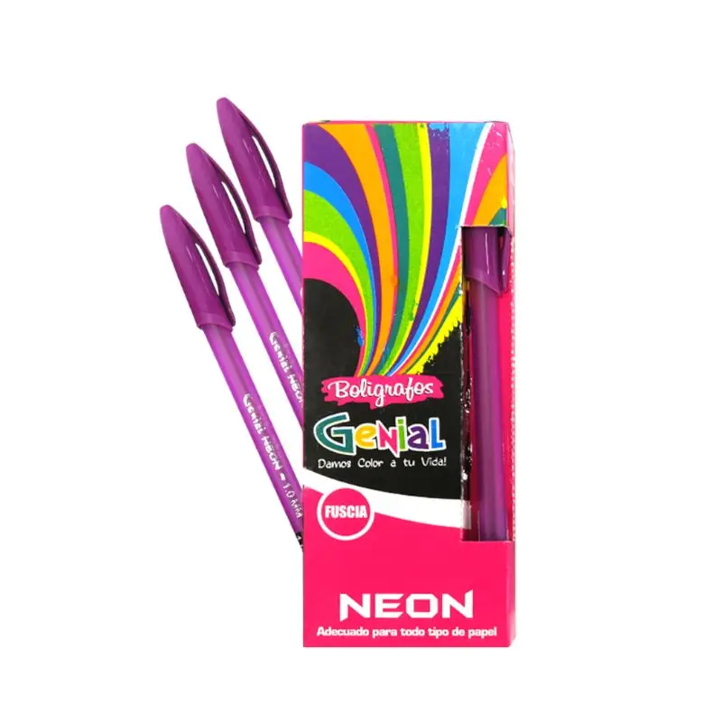Boligrafo Genial Fucsia Neon 1.0