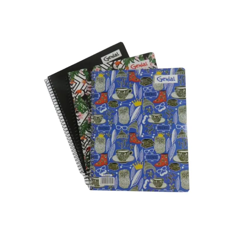 Cuaderno #3 5 Materias Genial Diseños Femeninos