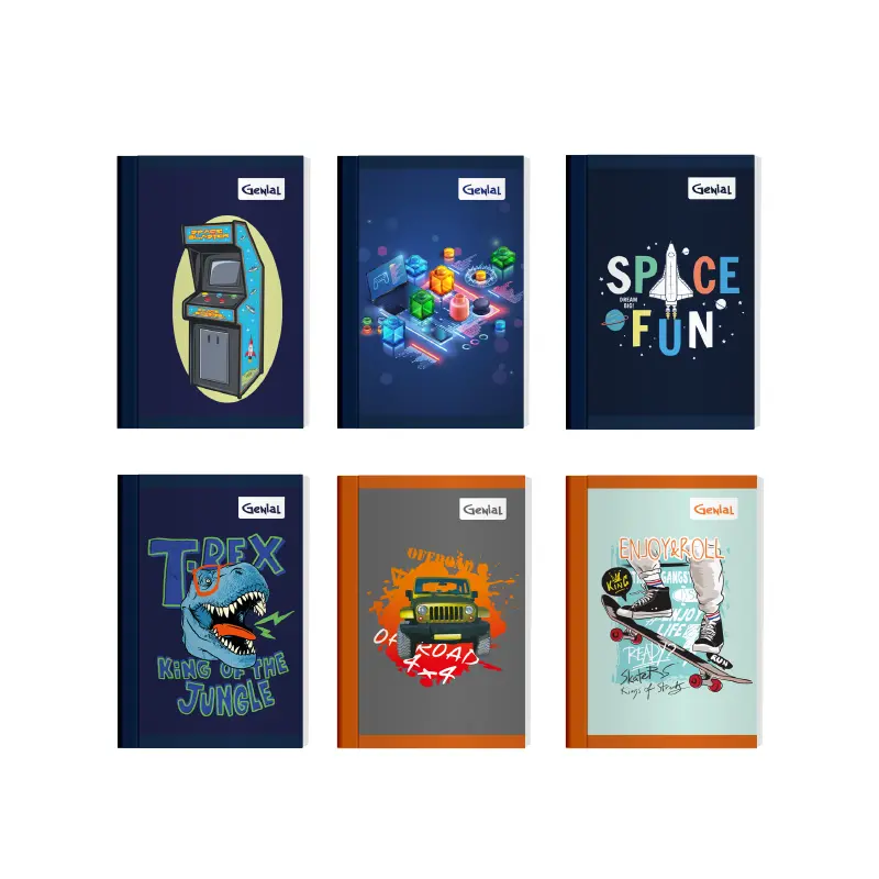 Cuaderno Cosido Grande 200 Pag Doble Linea Genial Diseños Niño