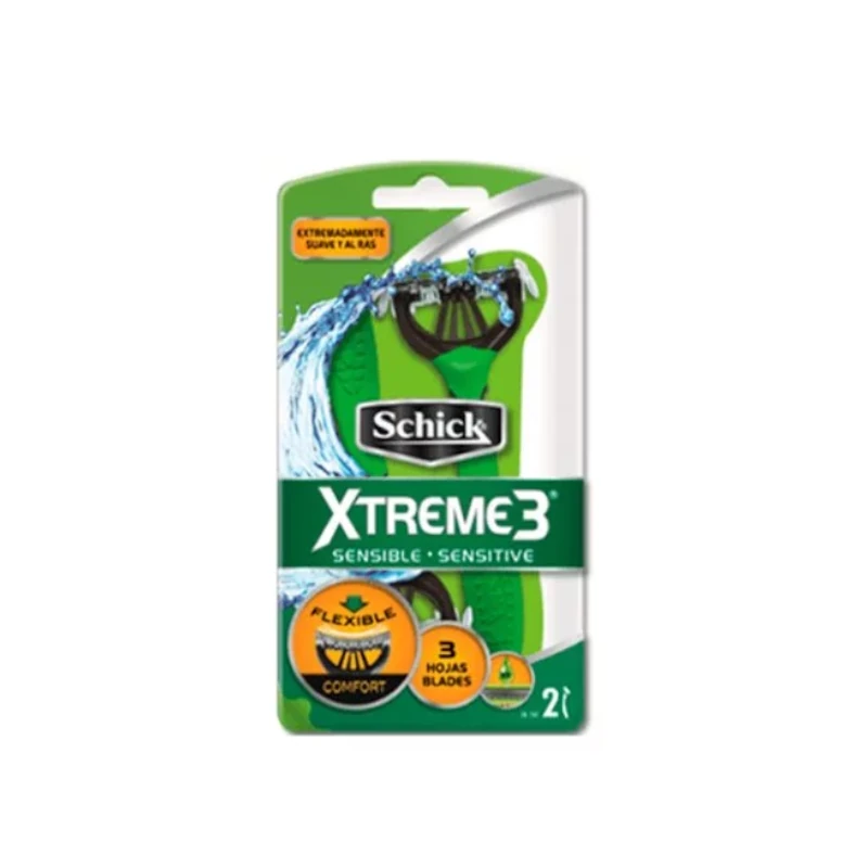 Prestobarba Schick X3 Pqt2 3hjs Verde