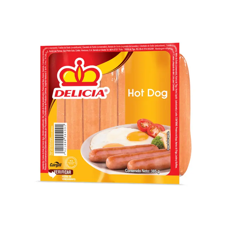 Hot Dog Delicia Pqt 385gr