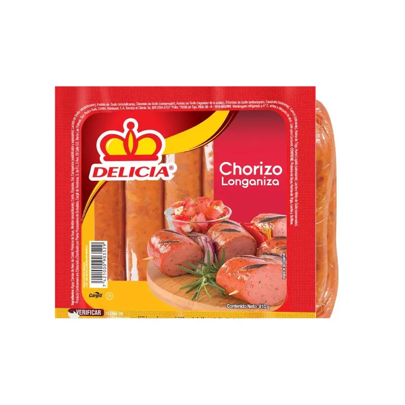 Longaniza Delicia Pqt 410gr