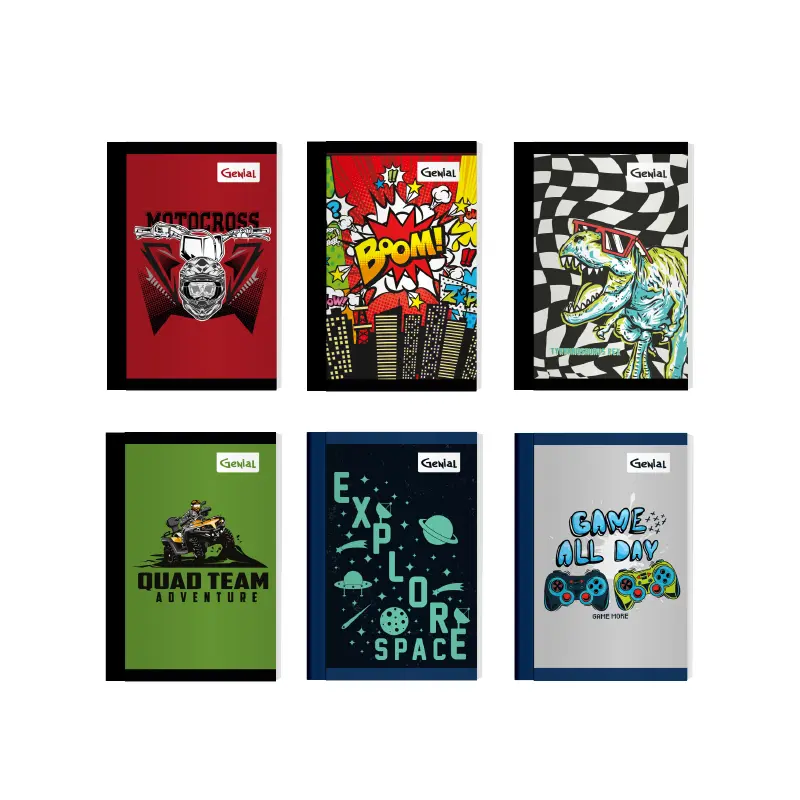 Cuaderno Cosido Grande 200 Pag Genial Diseños Niño