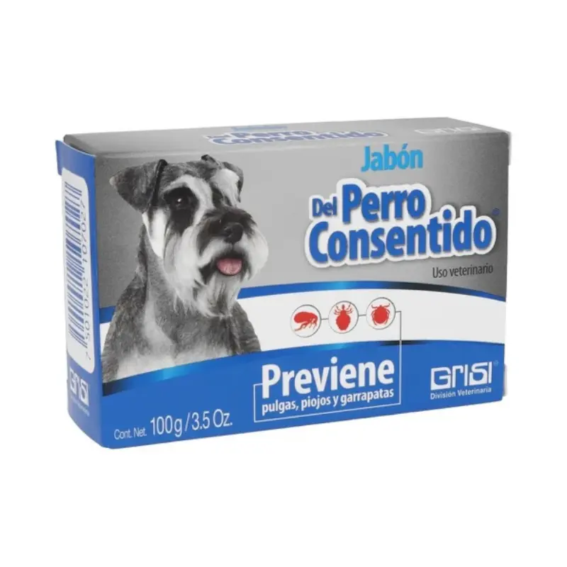 Jabon P/perro Previene Pulgas/Piojos/Garrapatas 100GR