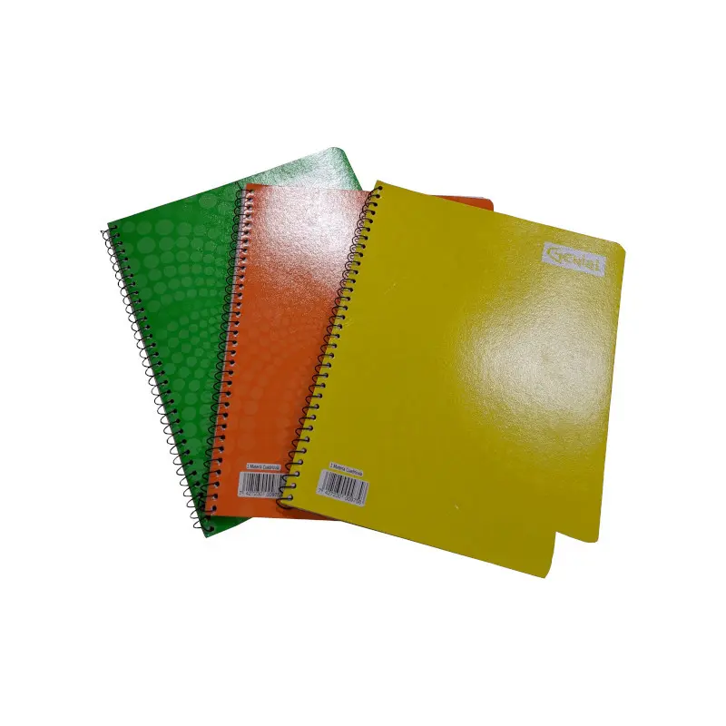 Cuaderno Espiral 1 Materia 100 Hjs Genial Colores