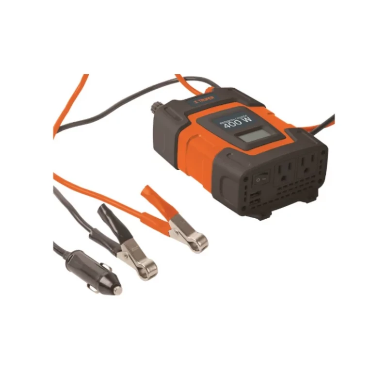 Inversor Para Bateria De Auto 400W 12V-120V 2Sal 2Usb Truper 10449