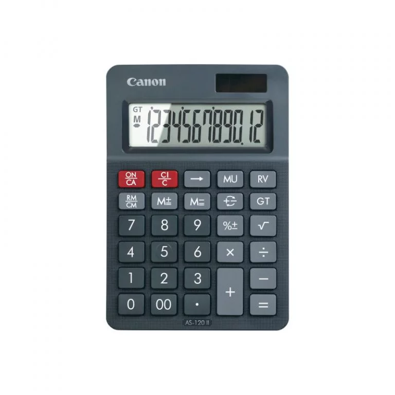 Calculadora Canon As-120 II 12 Digitos Solar