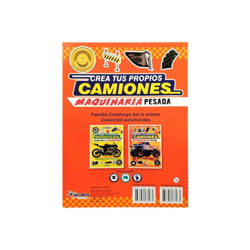 Libro De Actividades Crea Tus Propios Camiones Y Motocicleta