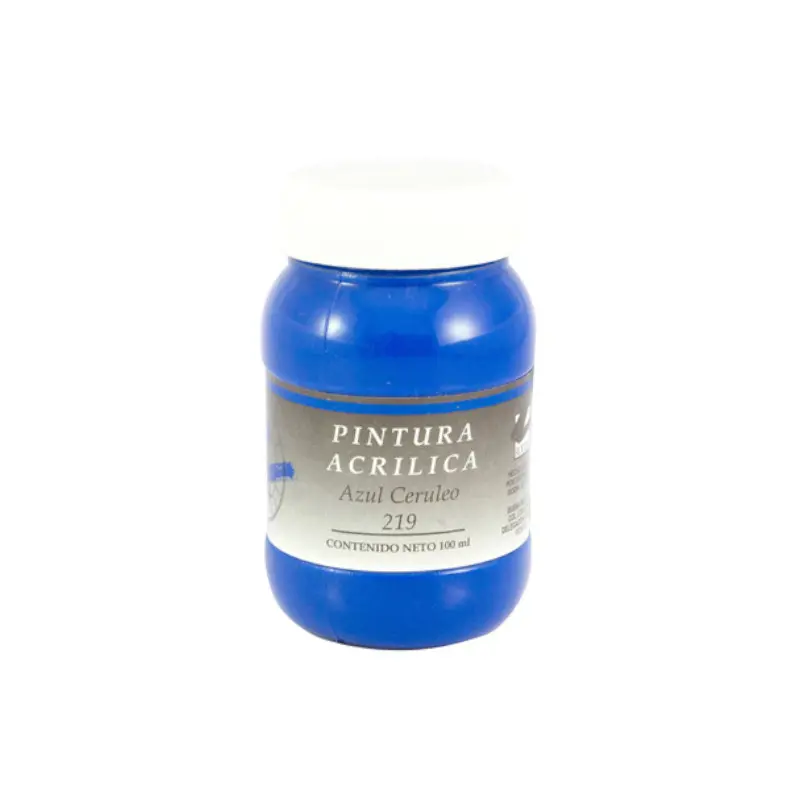 Pintura Acrilica 100 Ml Azul Cobalto Politec