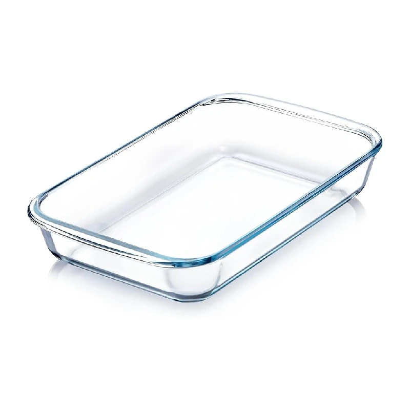 Bandeja Para Hornear Vidrio Mediana Rectangular