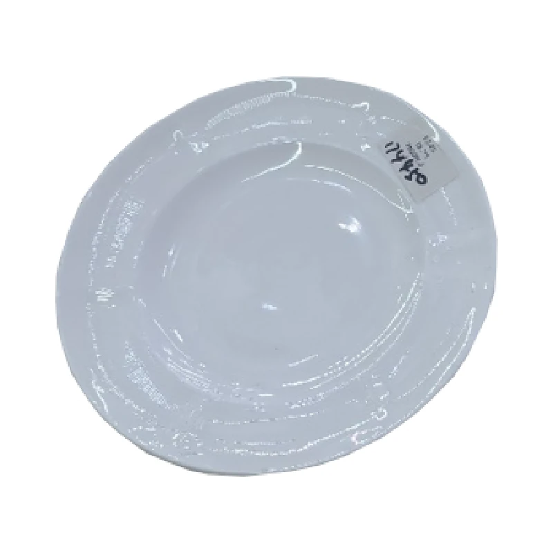 Plato Ceramica 18 Pulg Blanco