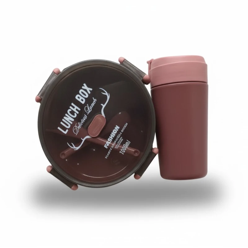 Recipiente Plastico Con Tapa + Bote