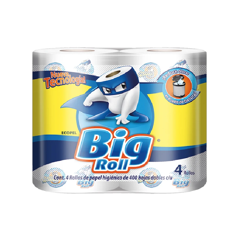 Papel Higienico Big Roll Doble Hoja 4 Rollos