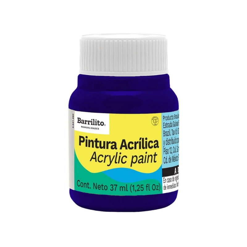Pintura Acrilica 37Ml Ultramar Barrilito