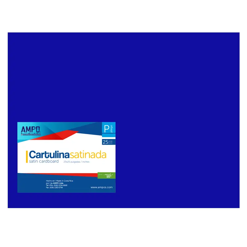 Cartulina Lustre Azul 58X63Cm