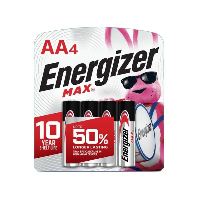 Bateria Alcalina Energizer Aa Paq-4