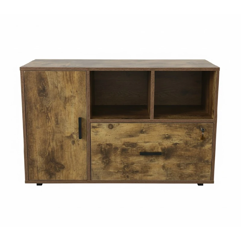 Mueble Archivador 1 Gaveta Cafe Ferrini 90X40X63.5Cm