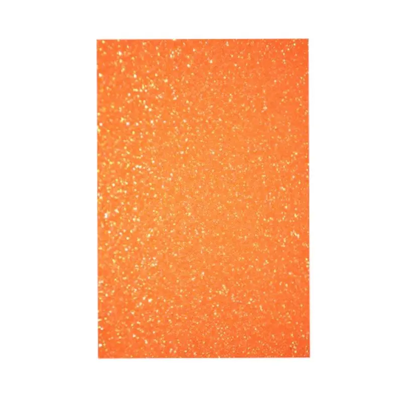 Foamy Pliego Escarchada Naranja Paquete10 50X70Cm